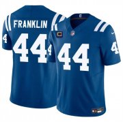 Cheap Men's Indianapolis Colts #44 Zaire Franklin Blue 2024 F.U.S.E. With 4-Star C Patch Vapor Limited Stitched Football Jersey