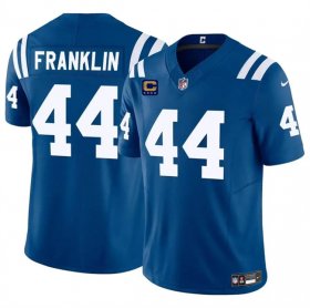 Cheap Men\'s Indianapolis Colts #44 Zaire Franklin Blue 2024 F.U.S.E. With 4-Star C Patch Vapor Limited Stitched Football Jersey