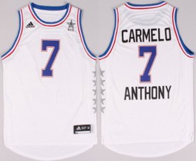 Wholesale Cheap 2015 NBA Eastern All-Stars #7 Carmelo Anthony Revolution 30 Swingman White Jersey