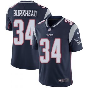 Wholesale Cheap Nike Patriots #34 Rex Burkhead Navy Blue Team Color Men\'s Stitched NFL Vapor Untouchable Limited Jersey