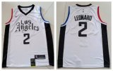 Wholesale Cheap Clippers 2 Kawhi Leonard White City Edition Nike Swingman Jersey