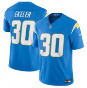 Wholesale Cheap Men's Los Angeles Chargers #30 Austin Ekeler Blue 2023 F.U.S.E. Vapor Untouchable Limited Stitched Jersey