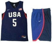 Wholesale Cheap 2016 Olympics Team USA Men's #6 LeBron James Navy Blue Revolution 30 Swingman Basketball Jersey With Shorts