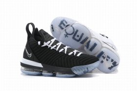 Wholesale Cheap Nike Lebron James 16 Air Cushion Shoes Left White Right Black