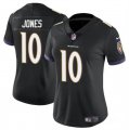 Cheap Women's Baltimore Ravens #10 Emory Jones Black Vapor Football Jersey(Run Small)