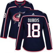 Wholesale Cheap Adidas Blue Jackets #18 Pierre-Luc Dubois Navy Blue Home Authentic Women's Stitched NHL Jersey