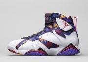 Wholesale Cheap Womens Jordan 7 Retro Shoes White/Purple-red