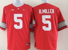 Wholesale Cheap Ohio State Buckeyes #5 Baxton Miller 2015 Playoff Rose Bowl Special Event Diamond Quest Red Jersey