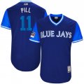 Wholesale Cheap Blue Jays #11 Kevin Pillar Light Blue 