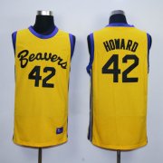 Wholesale Cheap Teen Wolf Beavers 42 Goward Gold Basketball Jersey