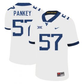 Wholesale Cheap West Virginia Mountaineers 57 Adam Pankey White College Football Jersey