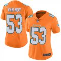 Wholesale Cheap Women's Miami Dolphins #53 Kyle Van Noy Orange Stitched Limited Rush Jersey