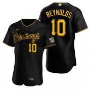 Cheap Mens Pittsburgh Pirates #10 Bryan Reynolds Nike Black Alternate 2nd Pittsburgh FlexBase Jersey