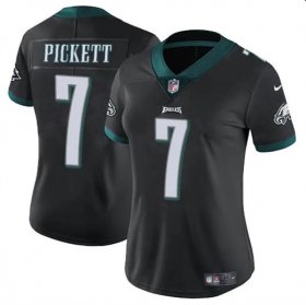 Cheap Women\'s Philadelphia Eagles #7 Kenny Pickett Black Vapor Untouchable Limited Football Stitched Jersey(Run Small)