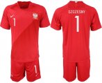 Wholesale Cheap Poland #1 Szczesny Away Soccer Country Jersey