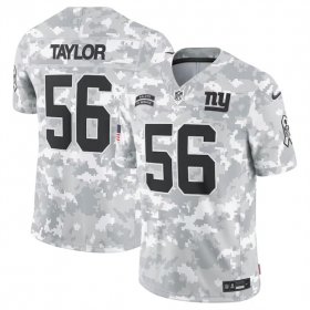 Men\'s New York Giants #56 Lawrence Taylor 2024 Arctic Camo Salute To Service Limited Stitched Football Jersey