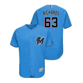 Wholesale Cheap marlins #63 Trevor Richards Blue Alternate 2019 Authentic Collection Flex Base Stitched MLB Jersey