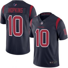 Wholesale Cheap Nike Texans #10 DeAndre Hopkins Navy Blue Men\'s Stitched NFL Limited Rush Jersey