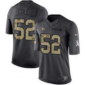 Wholesale Cheap Nike Cardinals #52 Mason Cole Black Men\'s Stitched NFL Limited 2016 Salute to Service Jersey