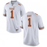 Wholesale Cheap Men's Texas Longhorns 1 John Burt White Nike College Jersey