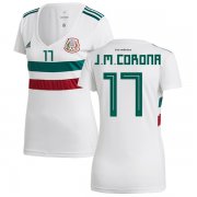 Wholesale Cheap Women's Mexico #17 J.M.Corona Away Soccer Country Jersey