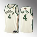 Wholesale Cheap Men's Boston Celtics #4 Jrue Holiday 2024 Finals Champions City Edition Stitched Basketball Jersey