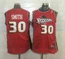 Wholesale Cheap Men's Detroit Pistons #30 Joe Smith Red Hardwood Classics Soul Swingman Throwback Jersey