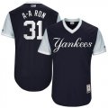 Wholesale Cheap Yankees #31 Aaron Hicks Navy 