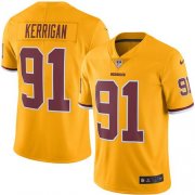 Wholesale Cheap Nike Redskins #91 Ryan Kerrigan Gold Youth Stitched NFL Limited Rush Jersey