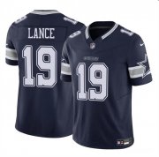 Cheap Men's Dallas Cowboys #19 Trey Lance Navy 2023 F.U.S.E Vapor Untouchable Limited Football Stitched Jersey