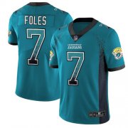 Wholesale Cheap Nike Jaguars #7 Nick Foles Teal Green Alternate Men's Stitched NFL Limited Rush Drift Fashion Jersey