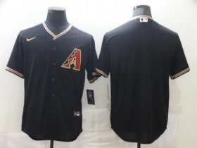 Wholesale Cheap Men Arizona Diamondback Blank Black Game Nike MLB Jerseys