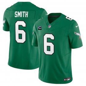 Cheap Big Size Philadelphia Eagles #6 DeVonta Smith Green 2023 F.U.S.E. With 1-Star C Patch Vapor Vapor Untouchable Limited Football Stitched Jersey