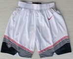 Wholesale Cheap 2014 FIBA Team USA White Short