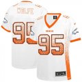 Wholesale Cheap Nike Broncos #95 Derek Wolfe White Women's Stitched NFL Elite Drift Fashion Jersey