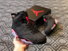 Wholesale Cheap Air Jordan 6 Customs 3M Black/Red