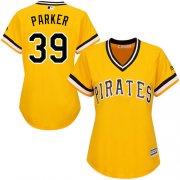 Wholesale Cheap Pirates #39 Dave Parker Gold Alternate Women's Stitched MLB Jersey