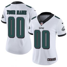 Wholesale Cheap Nike Philadelphia Eagles Customized White Stitched Vapor Untouchable Limited Women\'s NFL Jersey