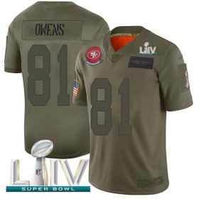 Wholesale Cheap Nike 49ers #81 Jordan Matthews Camo Super Bowl LIV 2020 Men\'s Stitched NFL Limited 2019 Salute To Service Jersey