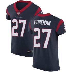 Wholesale Cheap Nike Texans #27 D\'Onta Foreman Navy Blue Team Color Men\'s Stitched NFL Vapor Untouchable Elite Jersey