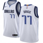 Wholesale Cheap Nike Dallas Mavericks #77 Luka Doncic White NBA Swingman Association Edition Jersey