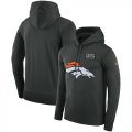 Wholesale Cheap NFL Men's Denver Broncos Nike Anthracite Crucial Catch Performance Pullover Hoodie