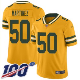 Wholesale Cheap Nike Packers #50 Blake Martinez Gold Men\'s Stitched NFL Limited Inverted Legend 100th Season Jersey