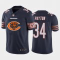 Wholesale Cheap Chicago Bears #34 Walter Payton Navy Blue Men's Nike Big Team Logo Vapor Limited NFL Jersey