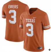 Cheap Men's Texas Longhorns #3 Quinn Ewers Orange Stitched Jersey