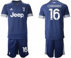 Wholesale Cheap Men 2020-2021 club Juventus away16 blue Soccer Jerseys