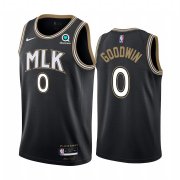 Wholesale Cheap Nike Hawks #0 Brandon Goodwin Black NBA Swingman 2020-21 City Edition Jersey