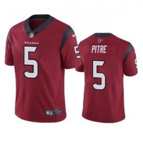 Wholesale Cheap Men\'s Houston Texans #5 Jalen Pitre Red Vapor Untouchable Limited Stitched Jersey