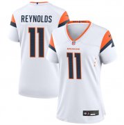 Cheap Women's Denver Broncos #11 Josh Reynolds White 2024 Stitched Jersey(Run Small)