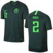 Wholesale Cheap Nigeria #2 Idowu Away Soccer Country Jersey